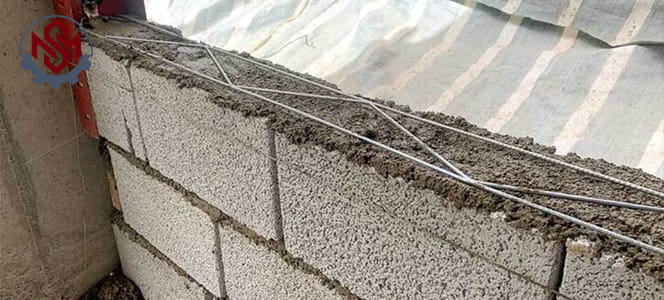 اصول کلی نحوه استفاده از میلگرد بستر در وال پست
