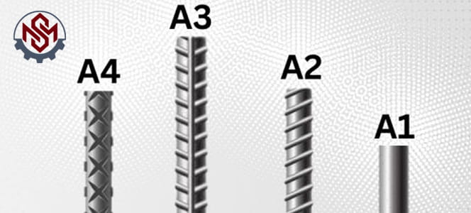بررسی کامل تفاوت میلگرد a1 وa2 و a3 و a4